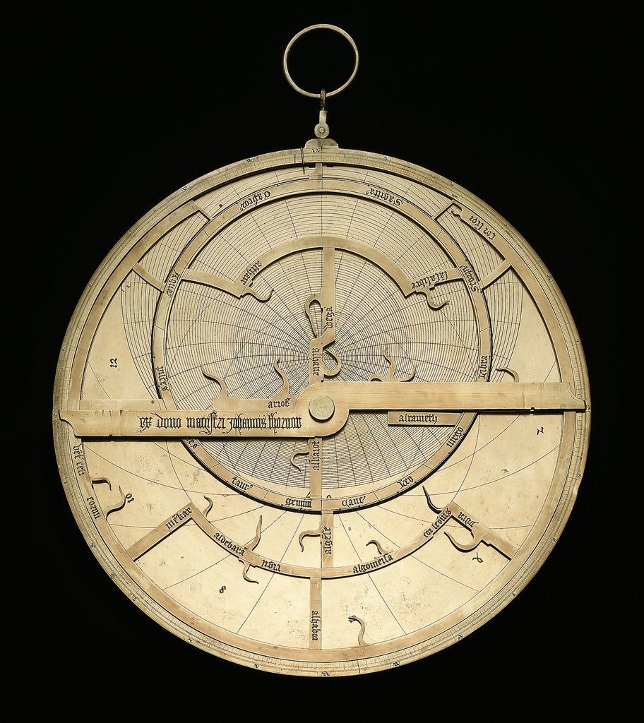 Detail of Astrolabe: mounted obverse by unknown