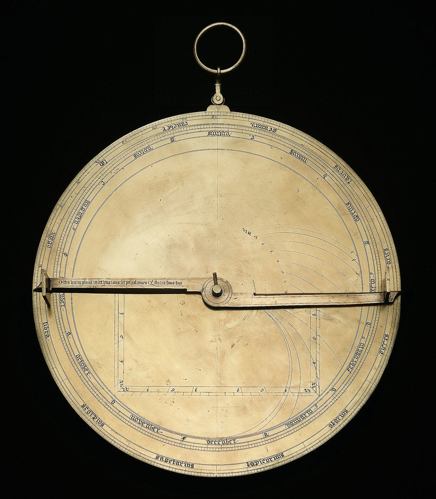 Detail of Astrolabe: mounted reverse by unknown