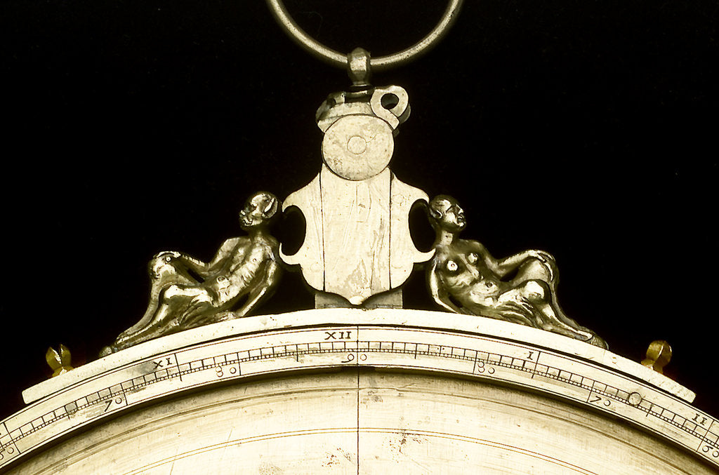 Detail of Astrolabe: detail of throne by Adrian Descroli