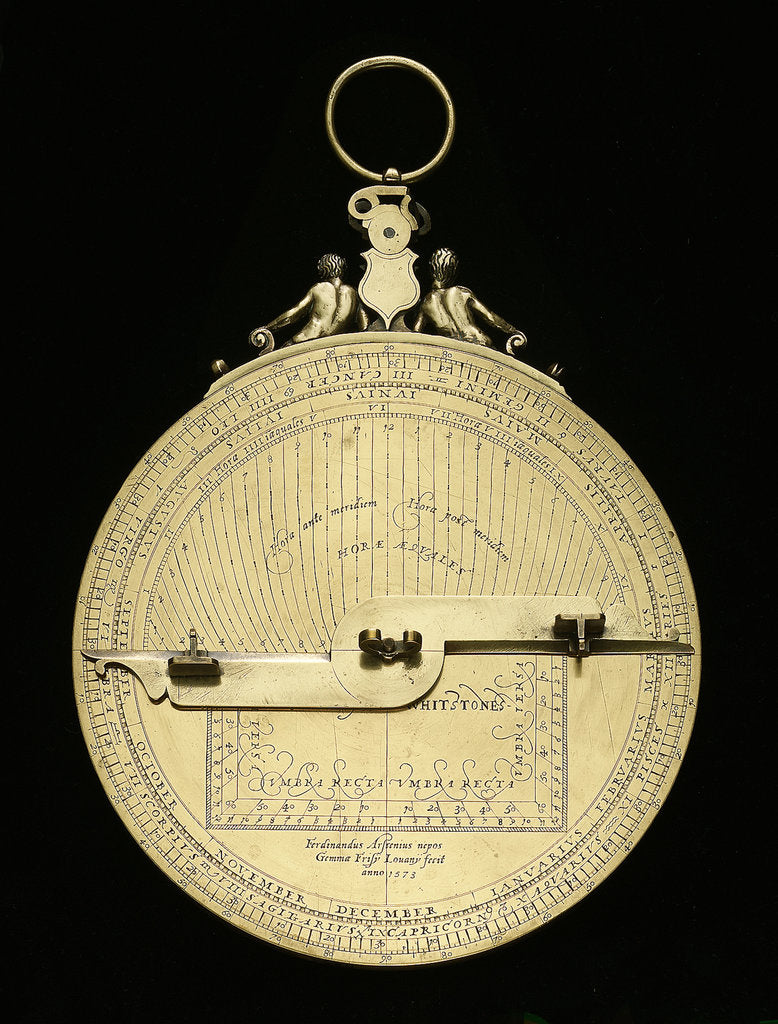 Detail of Astrolabe: mounted reverse by Ferdinand Arscenius