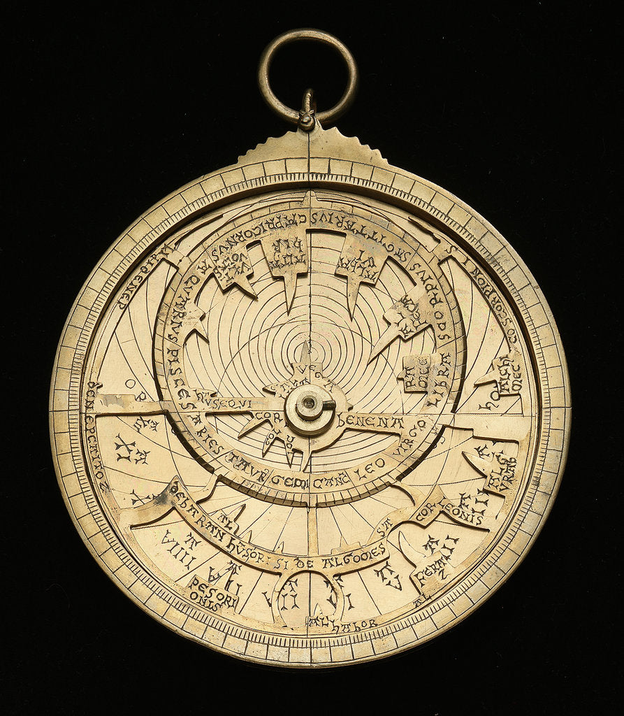 Detail of Astrolabe: mounted obverse by unknown