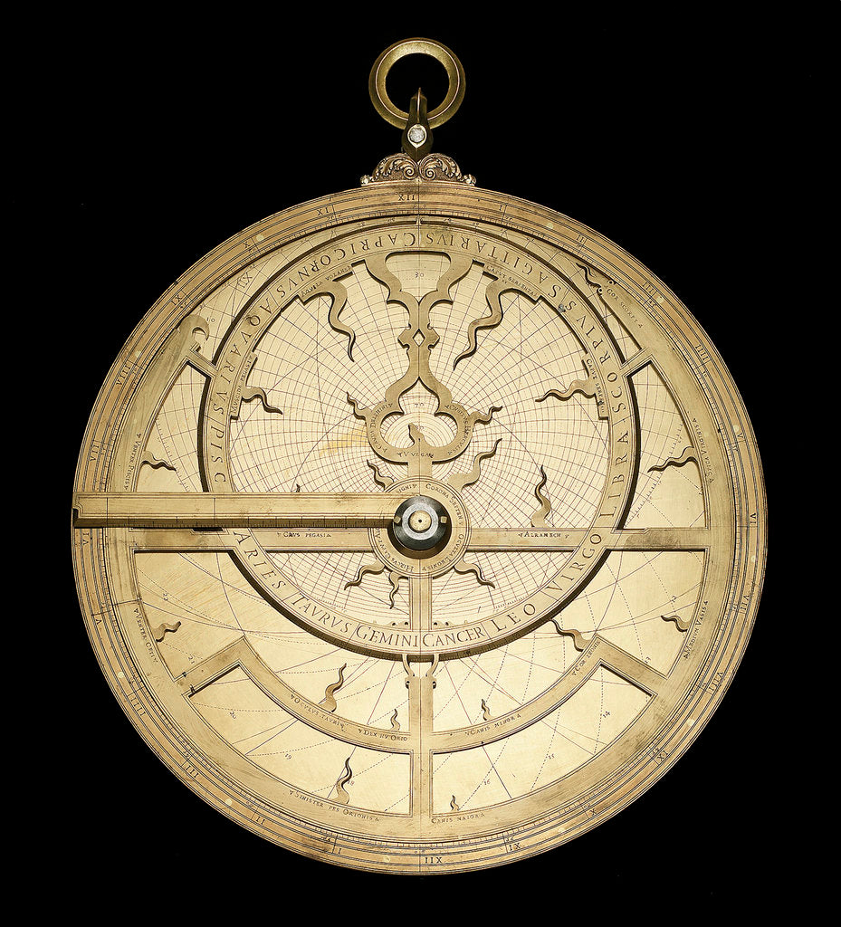 Detail of Astrolabe: mounted obverse by unknown