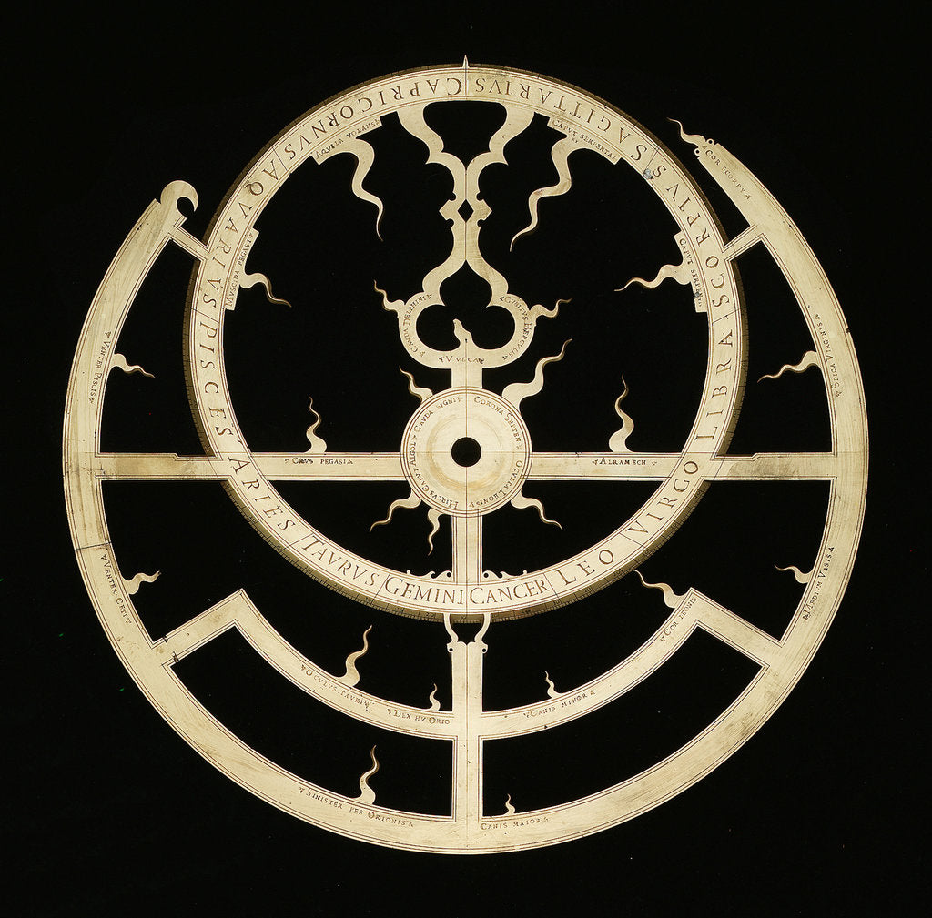 Detail of Astrolabe: rete by unknown