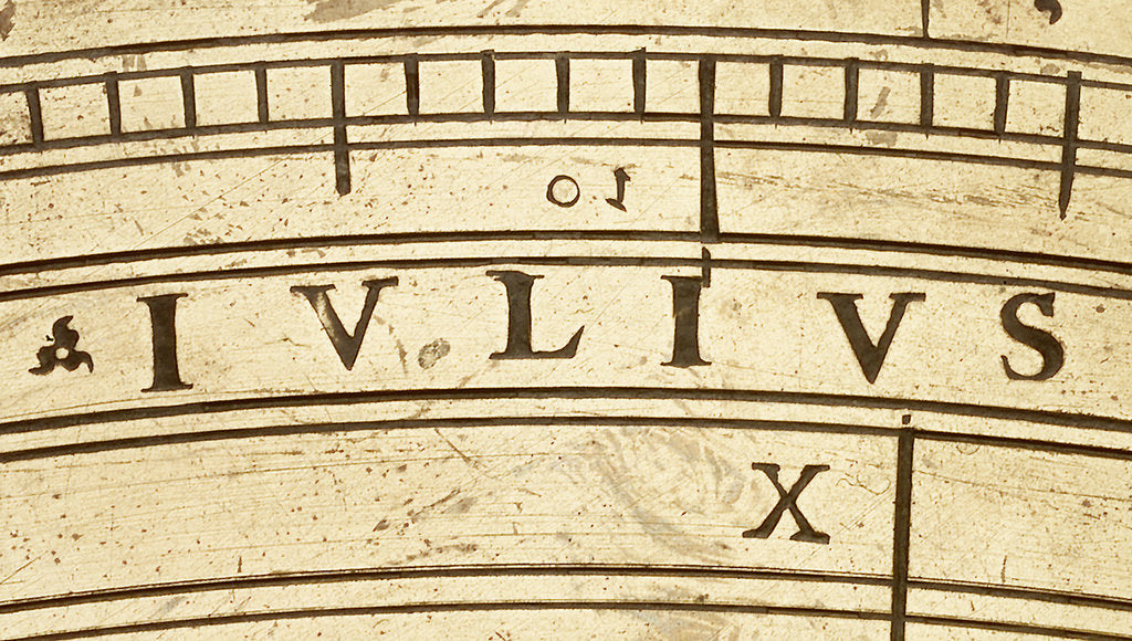 Detail of Astrolabe: detail of inscription 'julius' by unknown