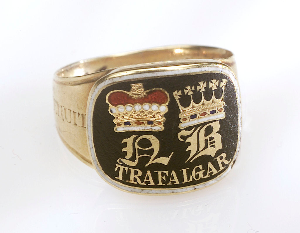 Detail of Gold mourning ring commemorating Vice-Admiral Horatio Nelson (1758-1805) by John Salter