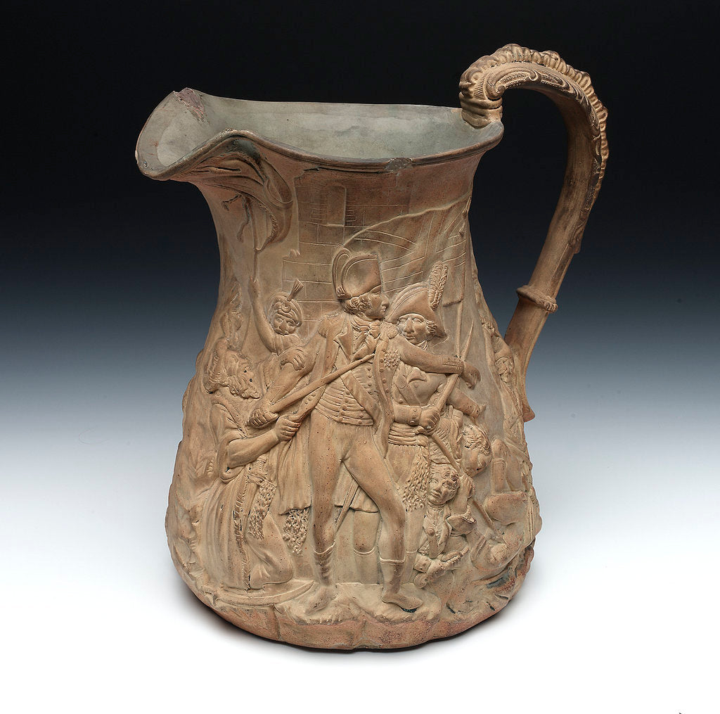 Detail of Stoneware jug by Meigh