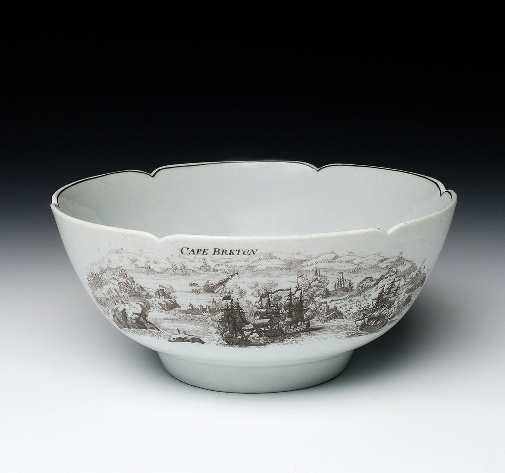Detail of Bowl made by John Wall, 1760 by John Wall