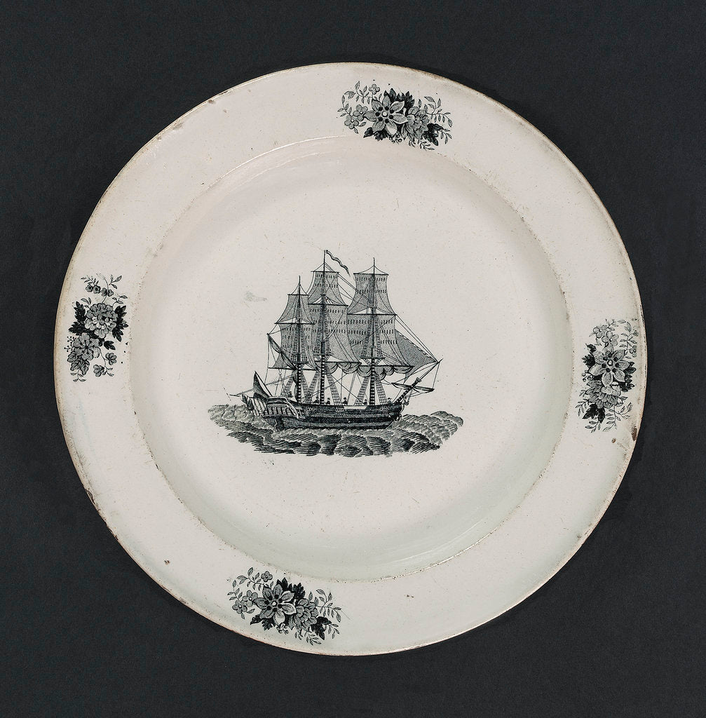 Detail of Earthenware plate by unknown