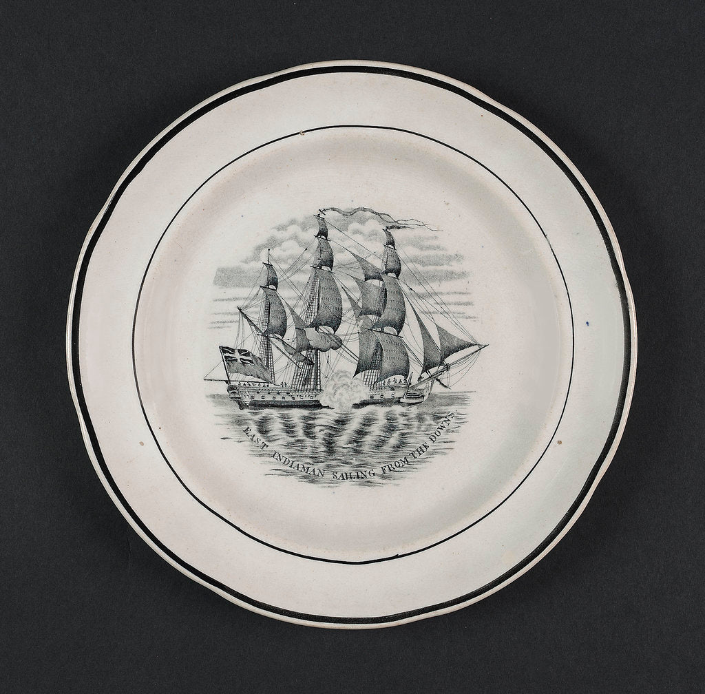 Detail of Creamware plate by unknown