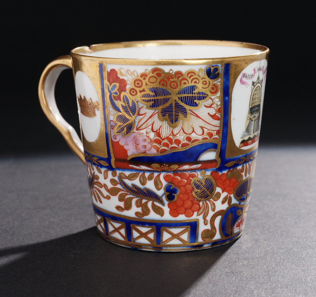 Detail of Japan pattern cup by Chamberlains & Co.