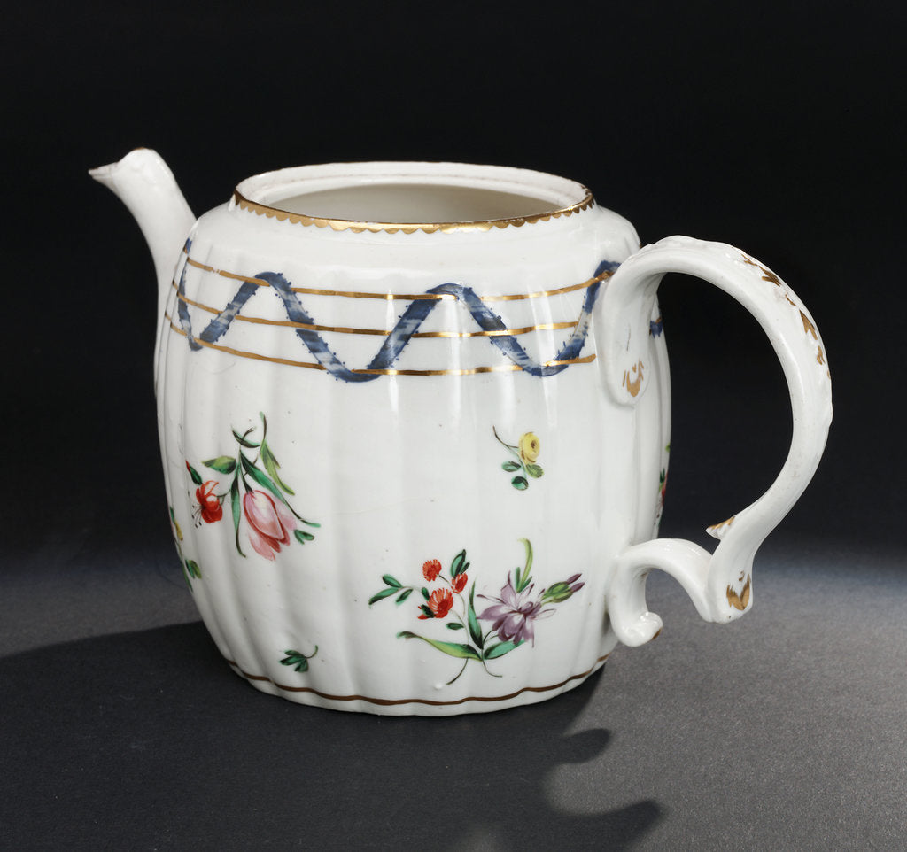 Detail of Teapot with lid and stand by Richard Champion