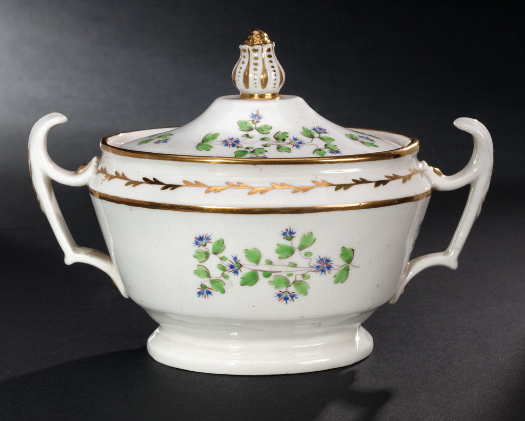 Detail of Bowl, part of a set reputedly belonging to Vice-Admiral Horatio Nelson (1758-1805) by John Rose & Co.