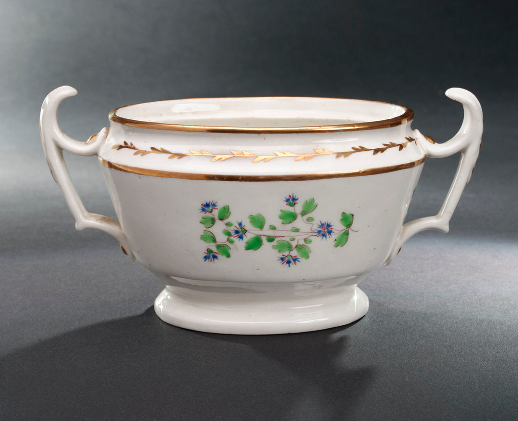Detail of Bowl, part of a set reputedly belonging to Vice-Admiral Horatio Nelson (1758-1805) by John Rose & Co.