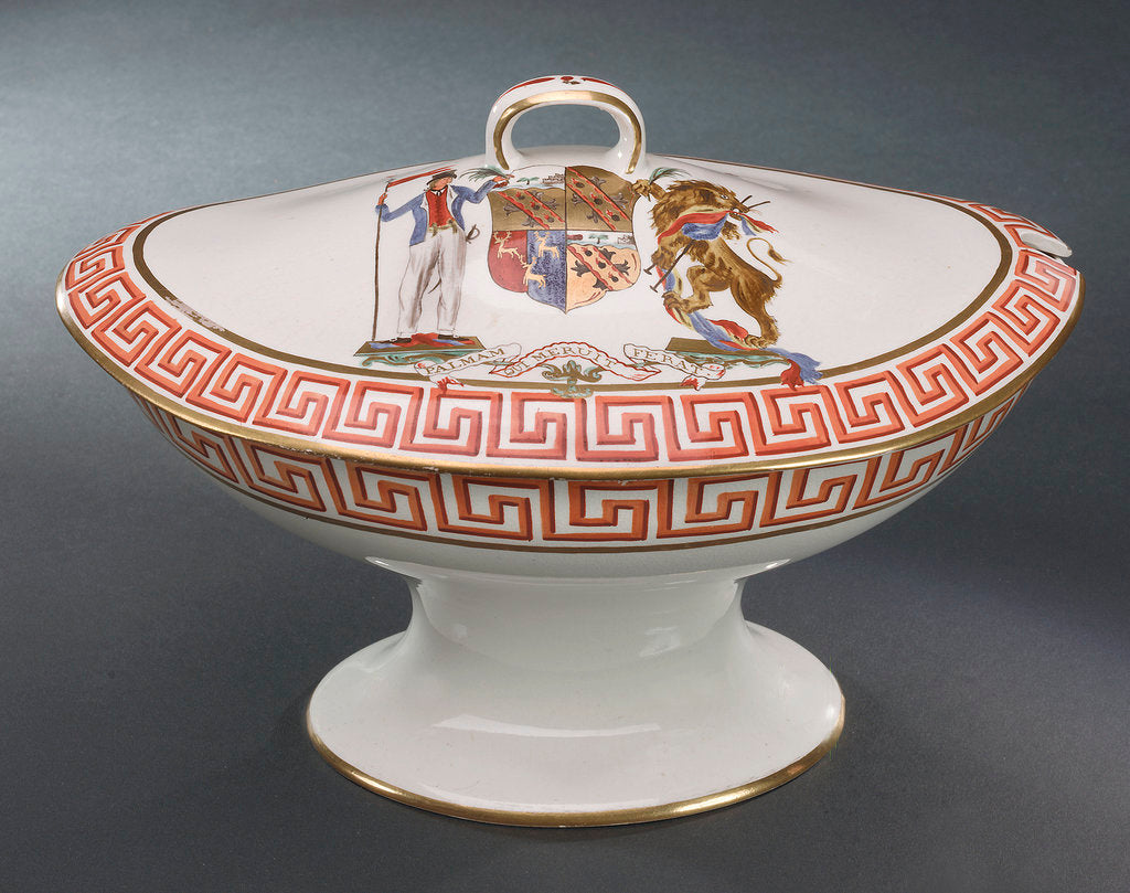 Detail of Creamware tureen by Wilson