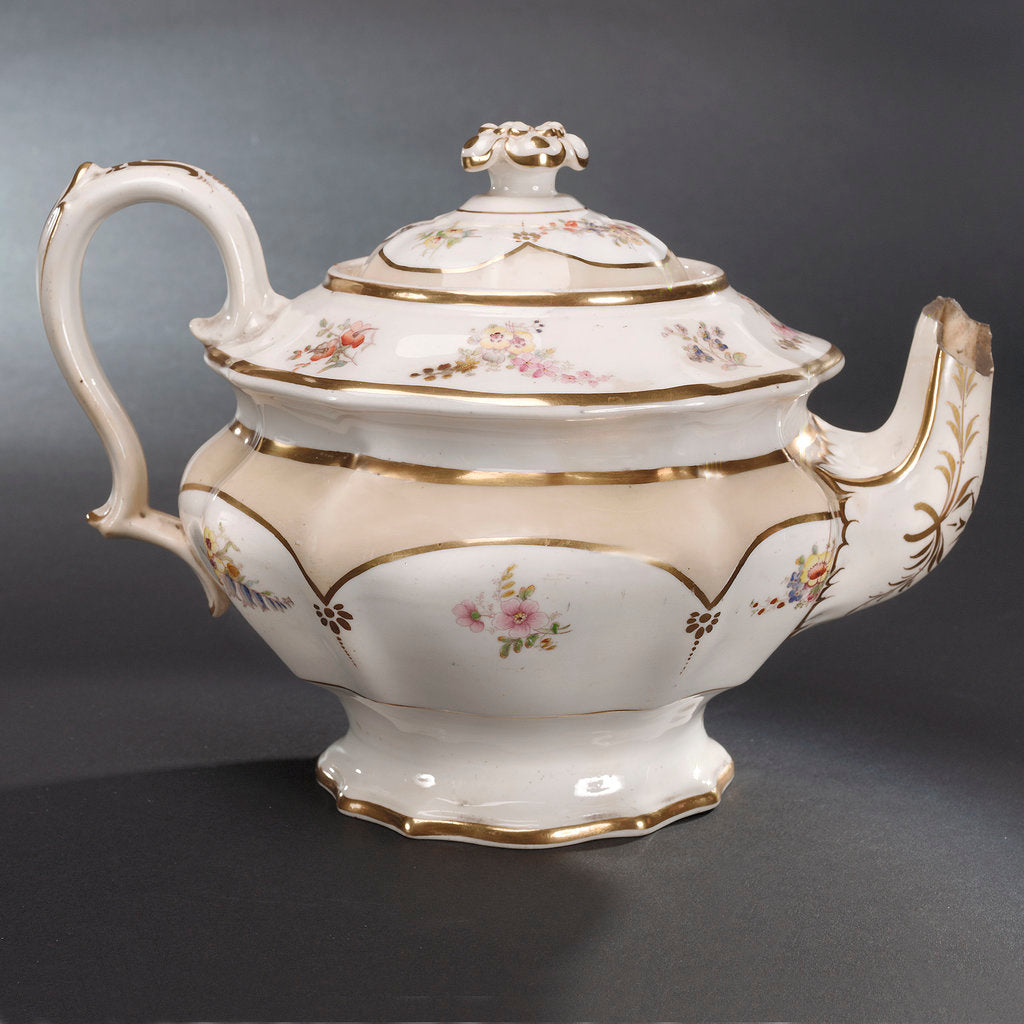 Detail of Teapot, part of a teaset said to have been used by Emma, Lady Hamilton by unknown