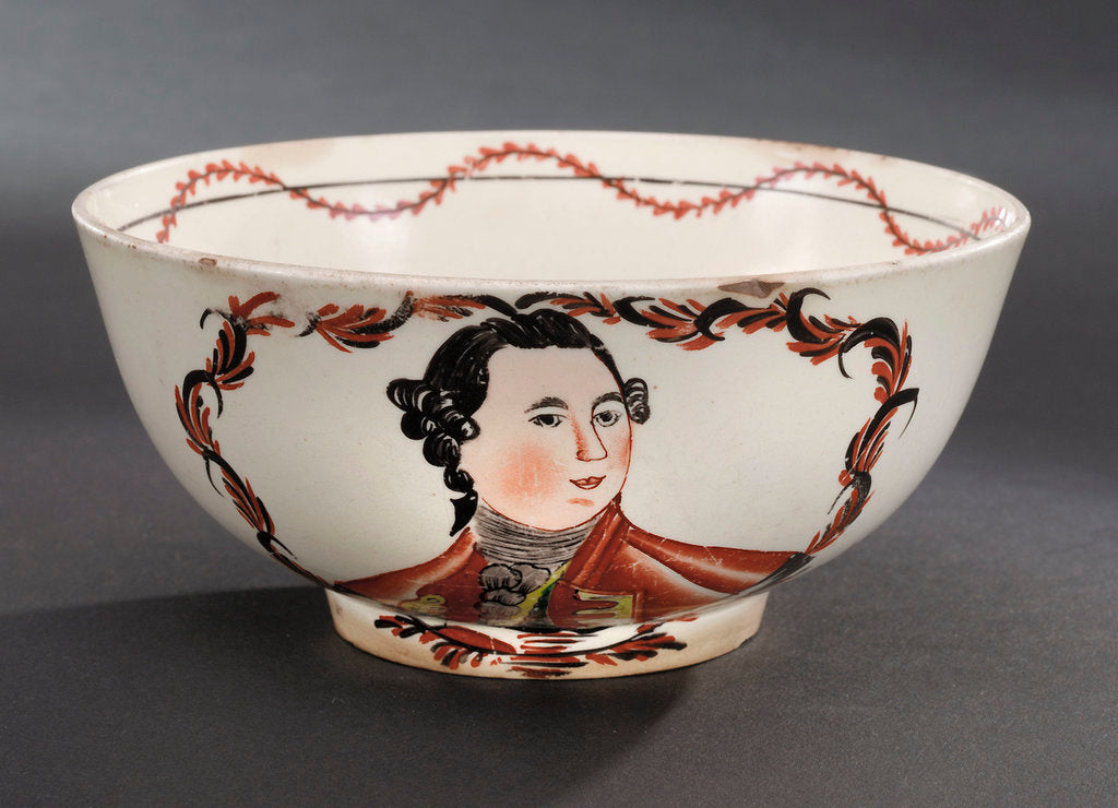 Detail of Creamware bowl by David Rhodes