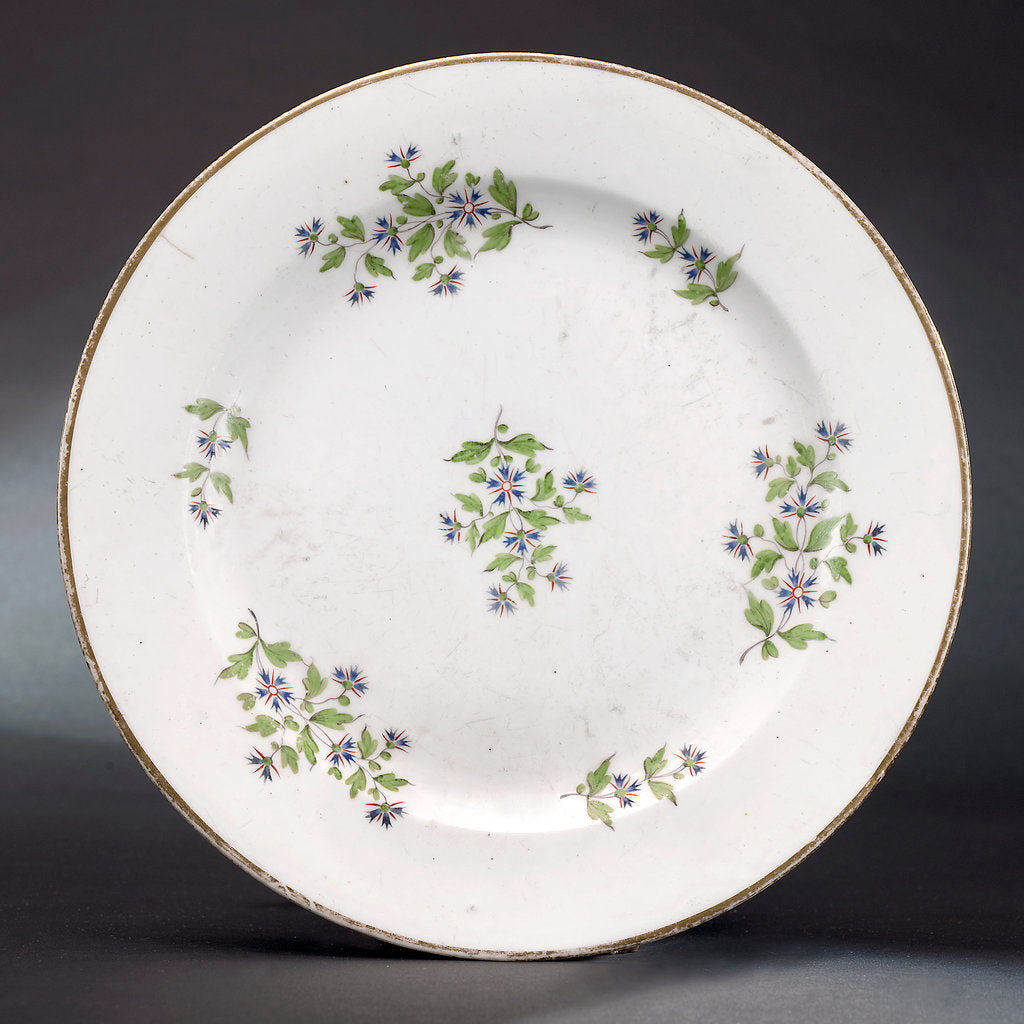 Detail of Plate, part of a tea service reputedly belonging to Vice-Admiral Horatio Nelson (1758-1805) by Minton