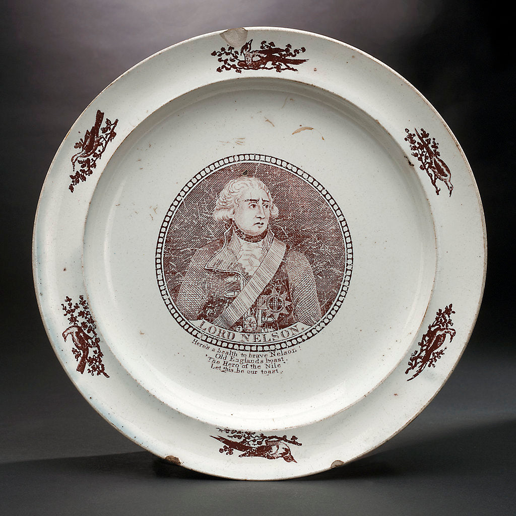 Detail of Creamware plate by unknown