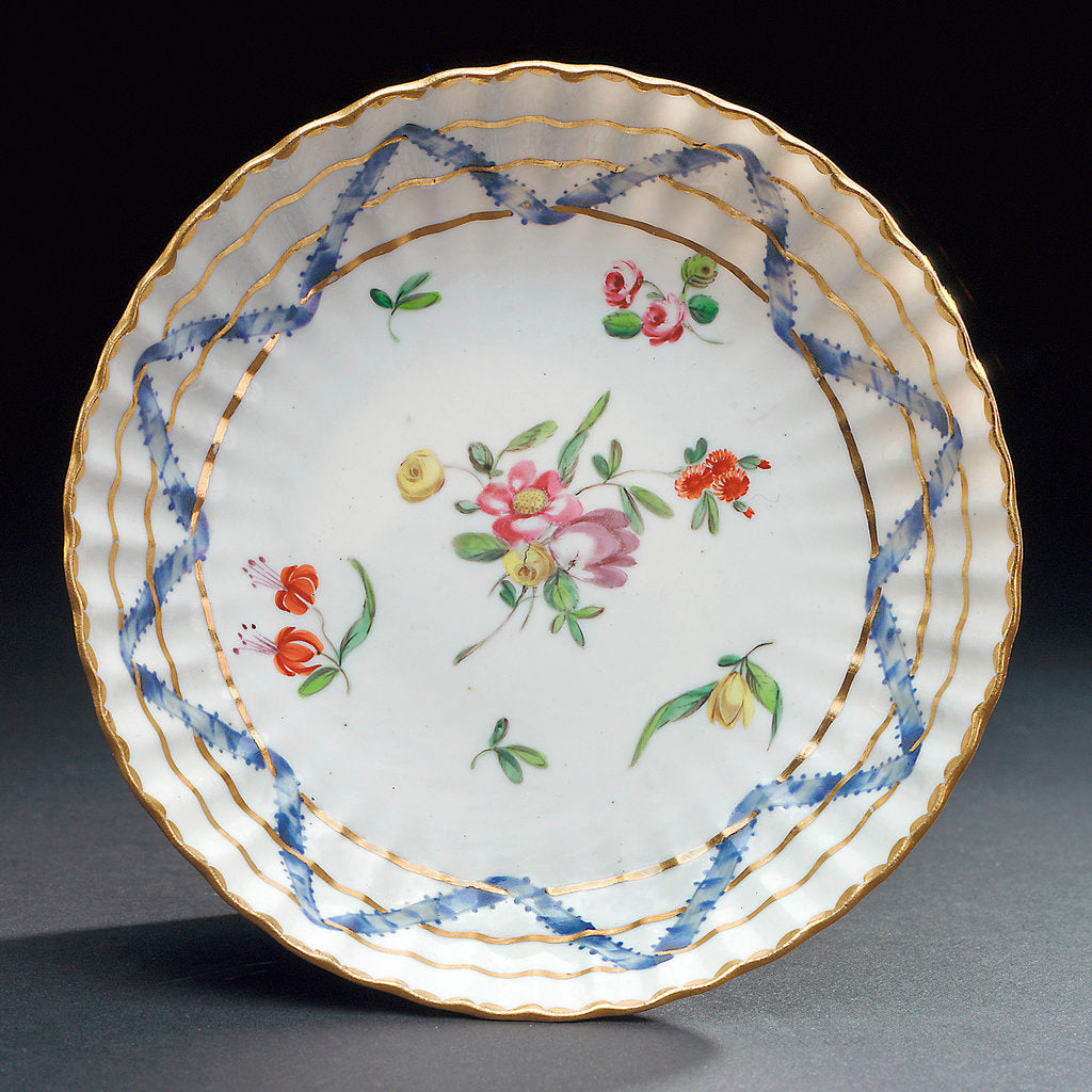 Detail of Saucer, part of a tea service reputedly belonging to Vice-Admiral Horatio Nelson (1758-1805) by Richard Champion