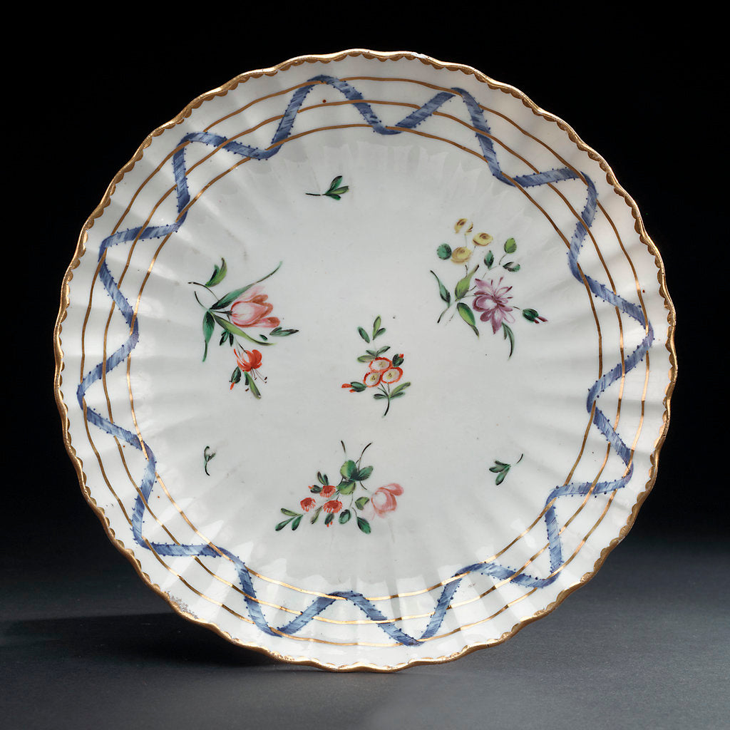 Detail of Plate, part of a tea service reputedly belonging to Vice-Admiral Horatio Nelson (1758-1805) by Richard Champion