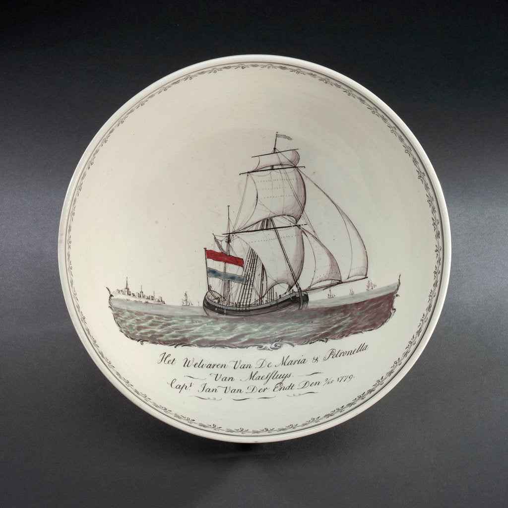 Detail of Creamware bowl by Josiah Wedgwood & Sons Ltd.