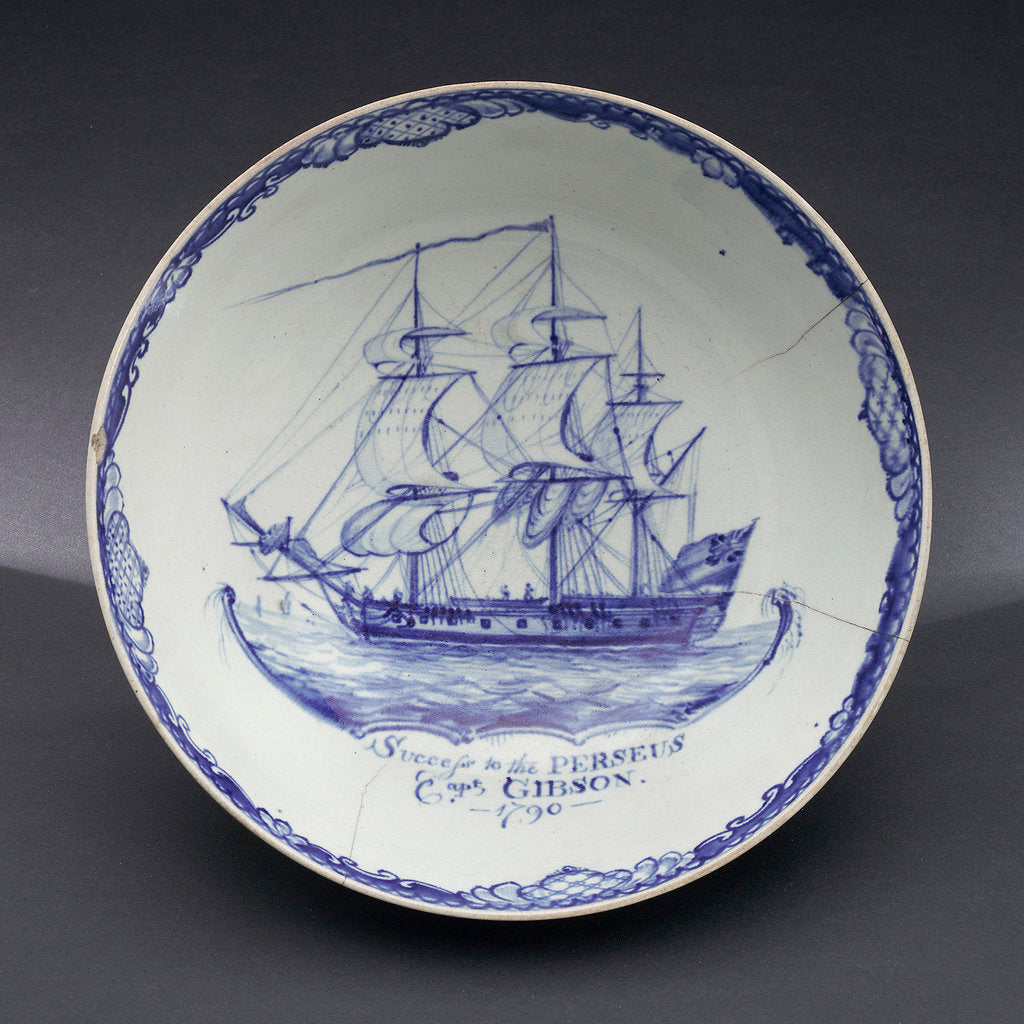 Detail of Hand-painted bowl by Pennington