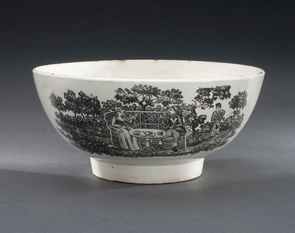 Detail of Creamware bowl by unknown