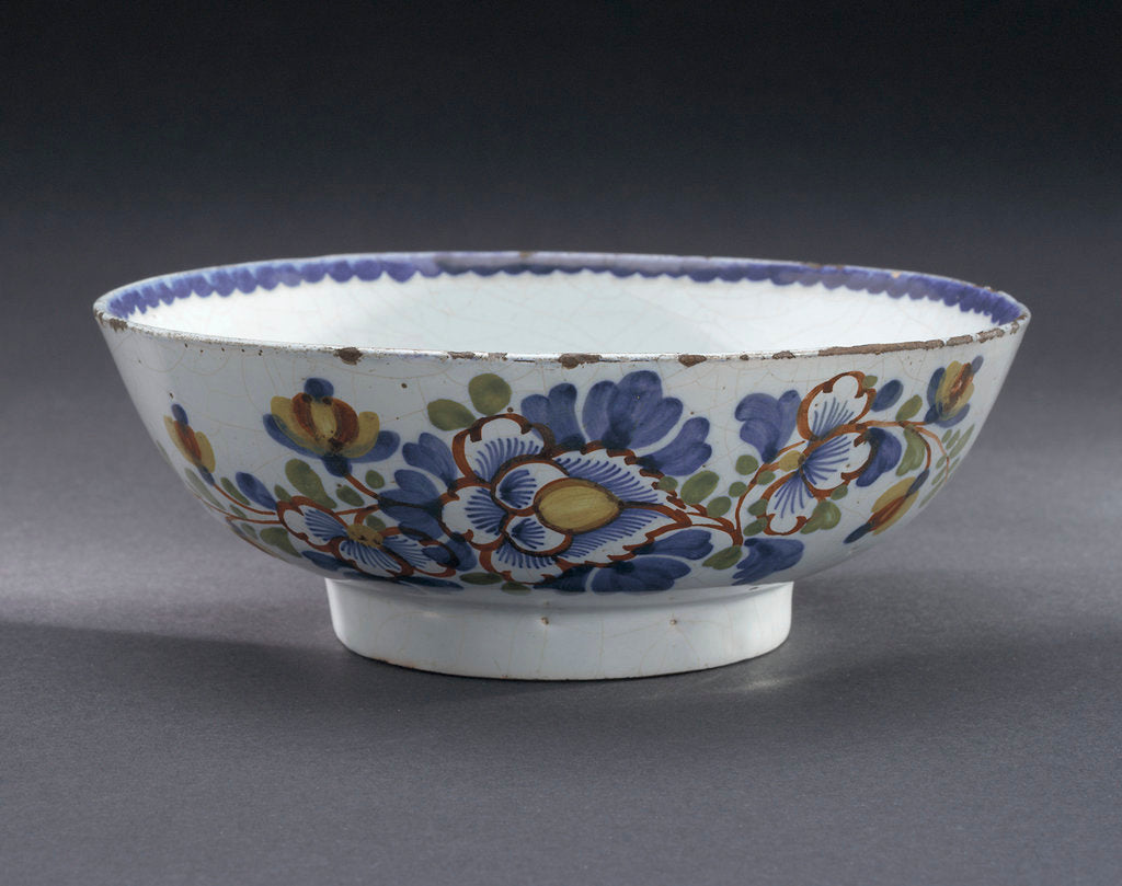 Detail of Delftware bowl by unknown