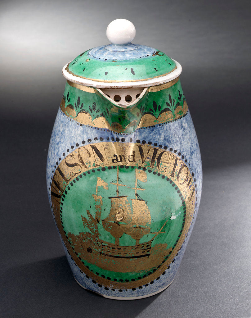 Detail of Earthenware coffee pot by unknown