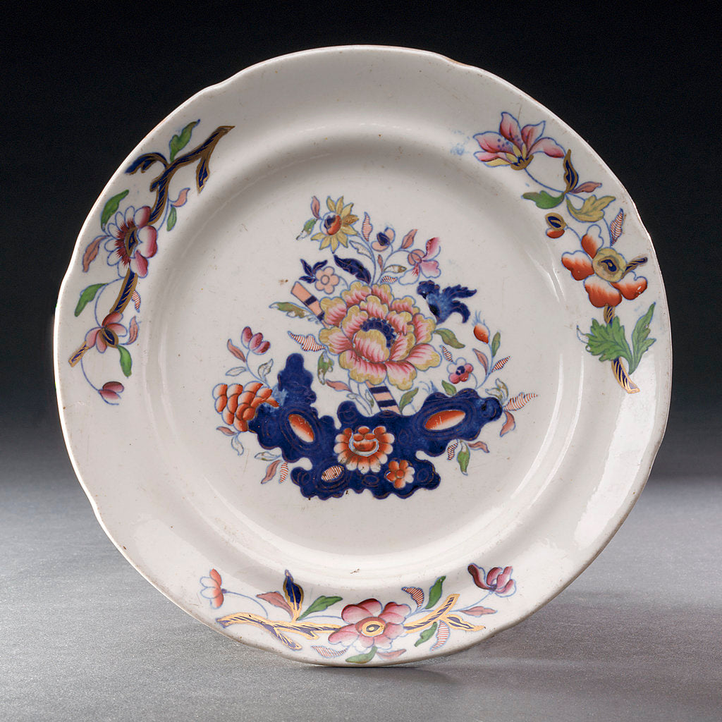 Detail of China plate by Davenport