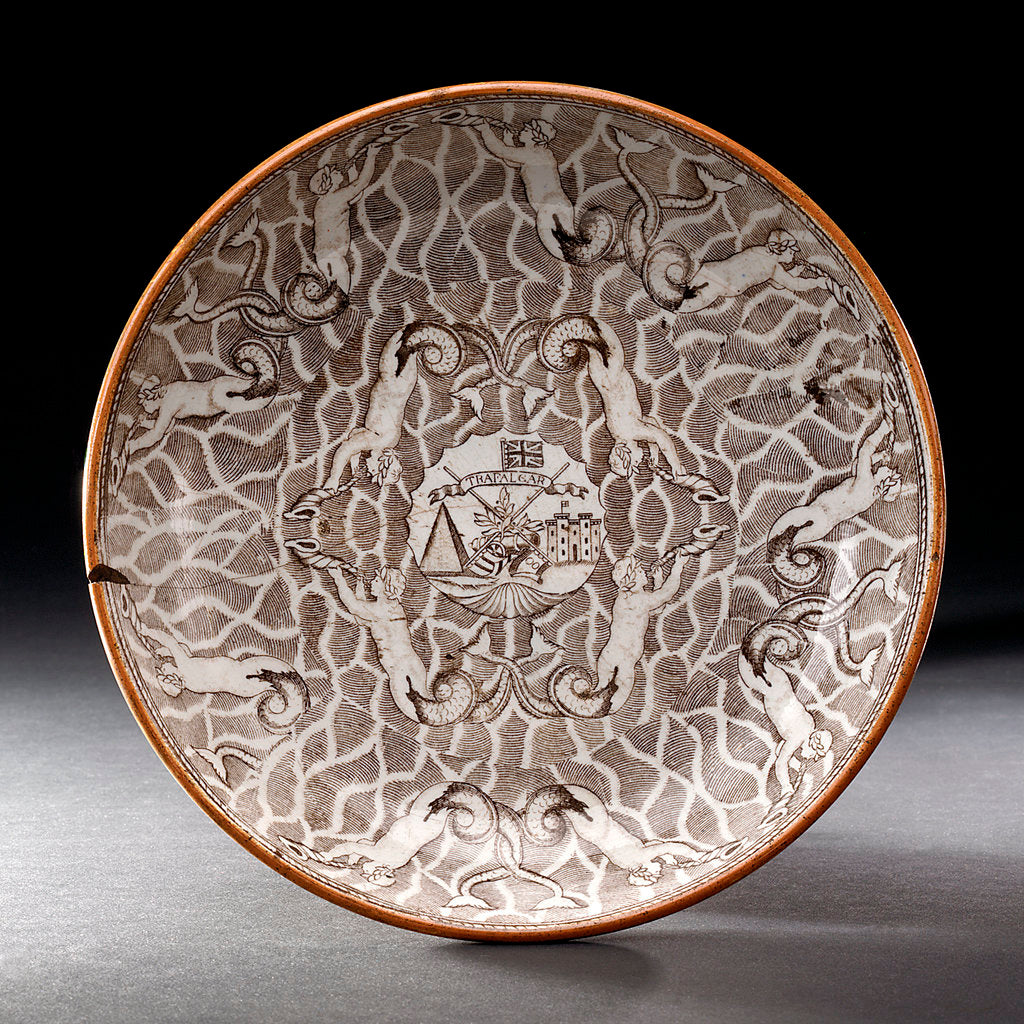 Detail of Earthenware dish by unknown