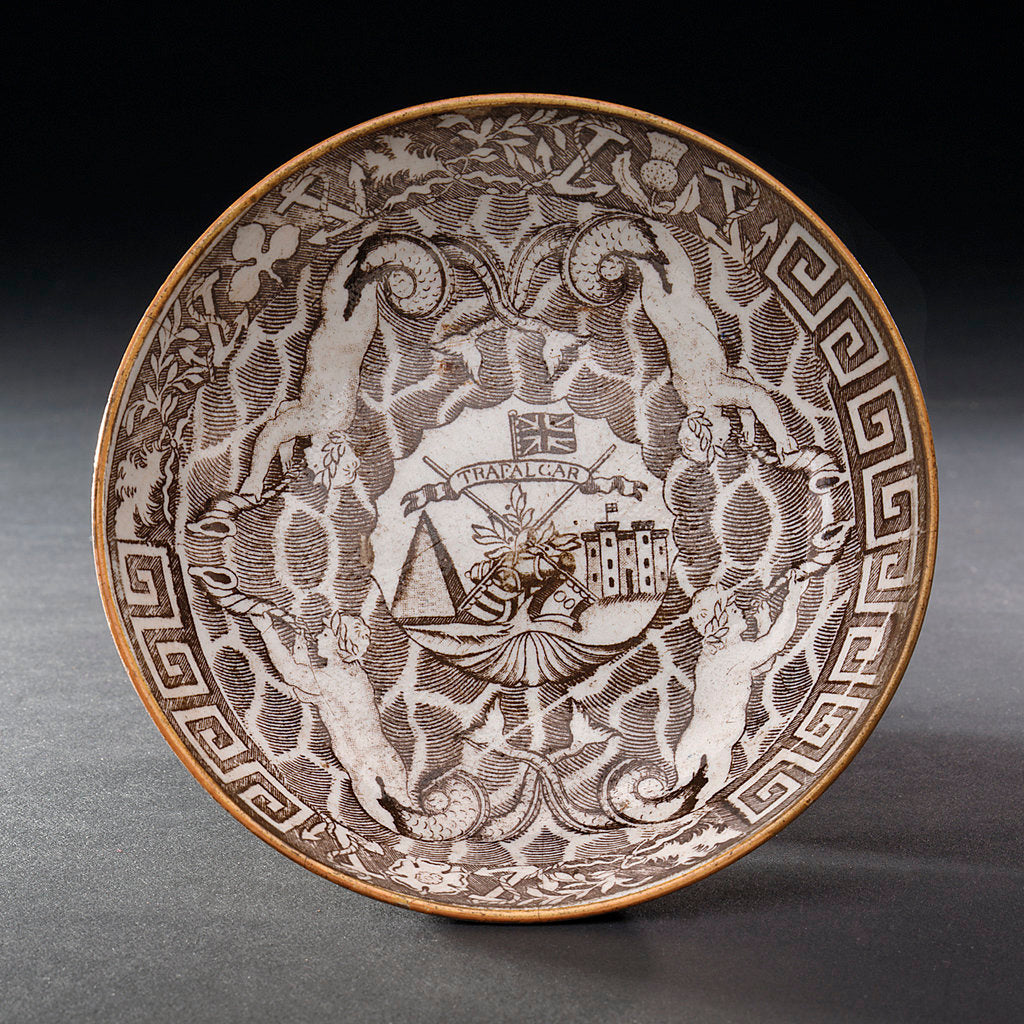 Detail of Earthenware saucer by unknown