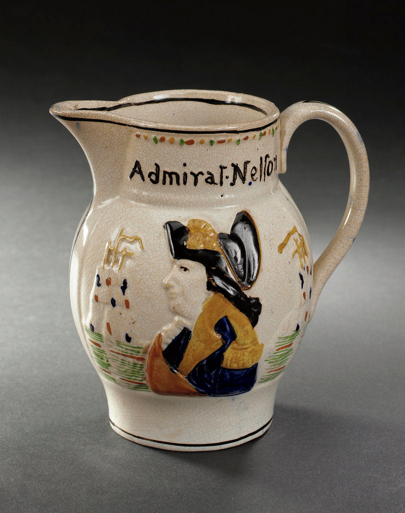 Detail of Pratt ware jug by unknown