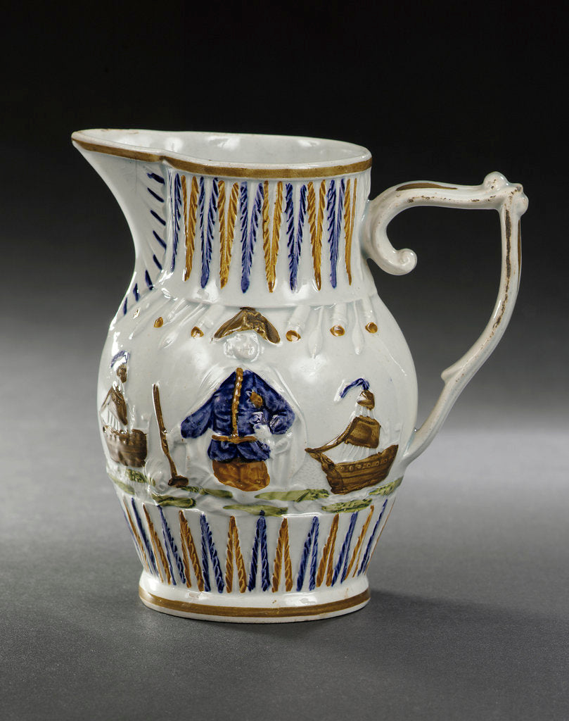 Detail of Pratt ware jug by unknown