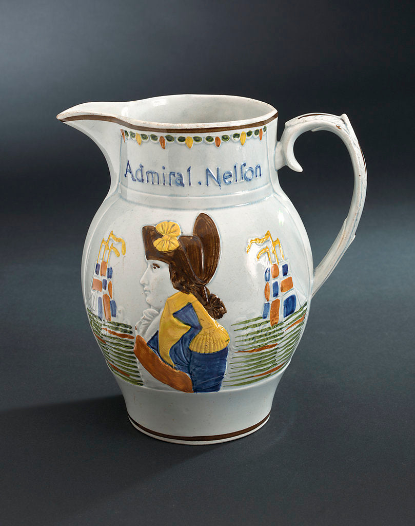 Detail of Pratt ware jug by unknown