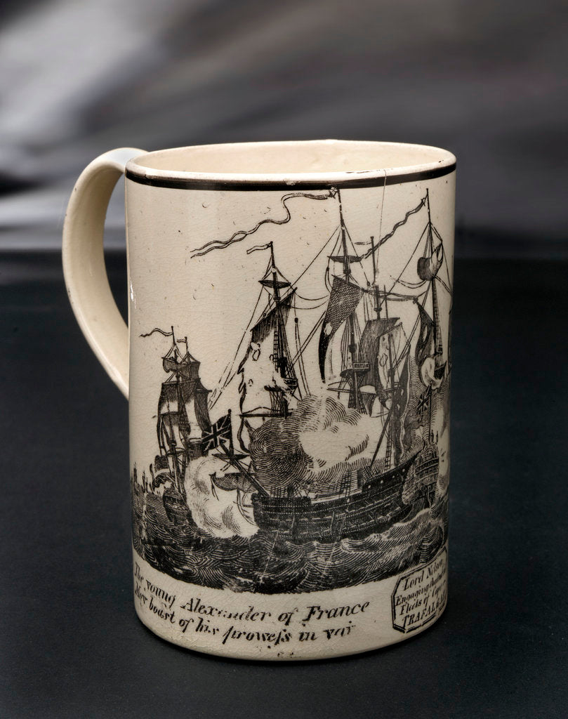 Detail of Creamware mug by unknown