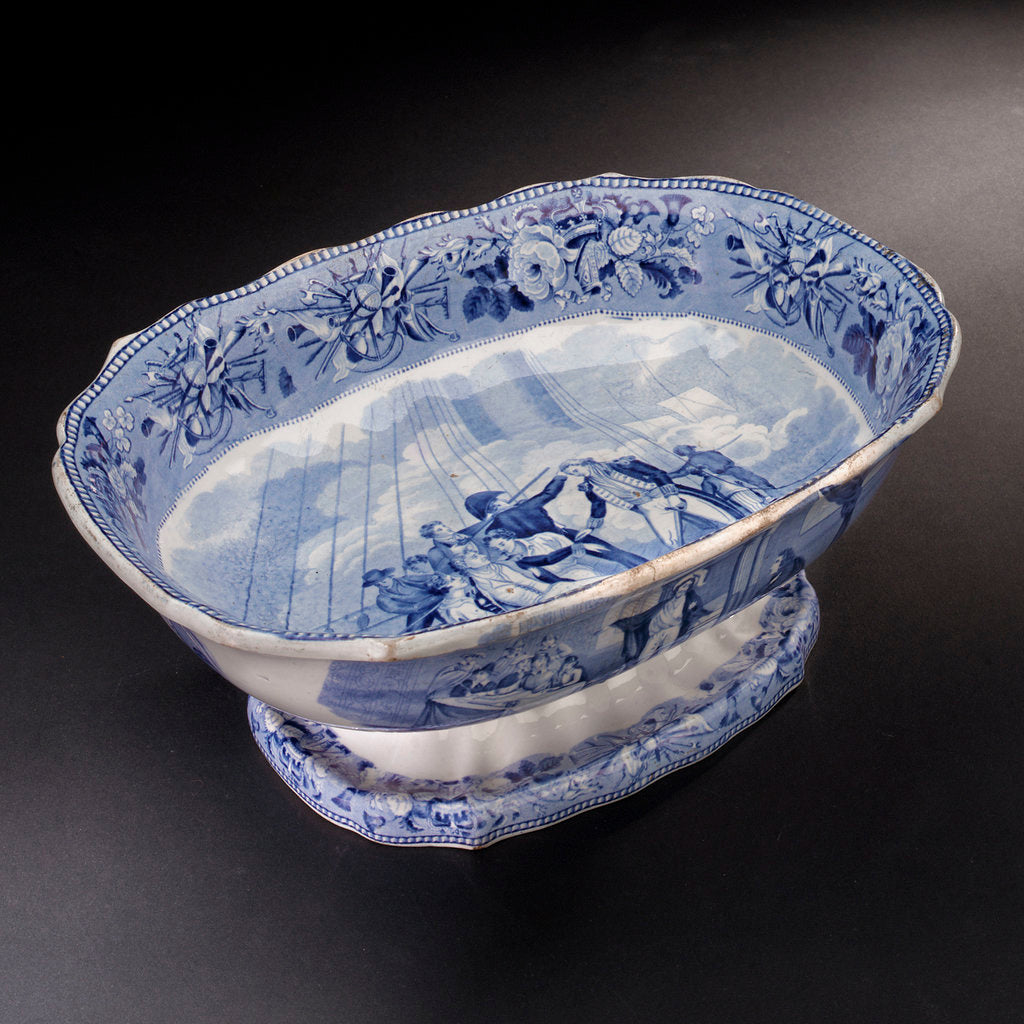 Detail of Earthenware dish by Josiah Spode