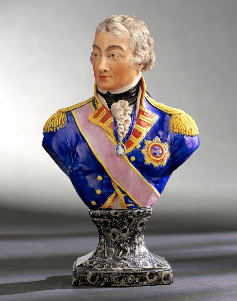 Detail of Bust depicting Vice-Admiral Horatio Nelson (1758-1805) by Pierre Stephan