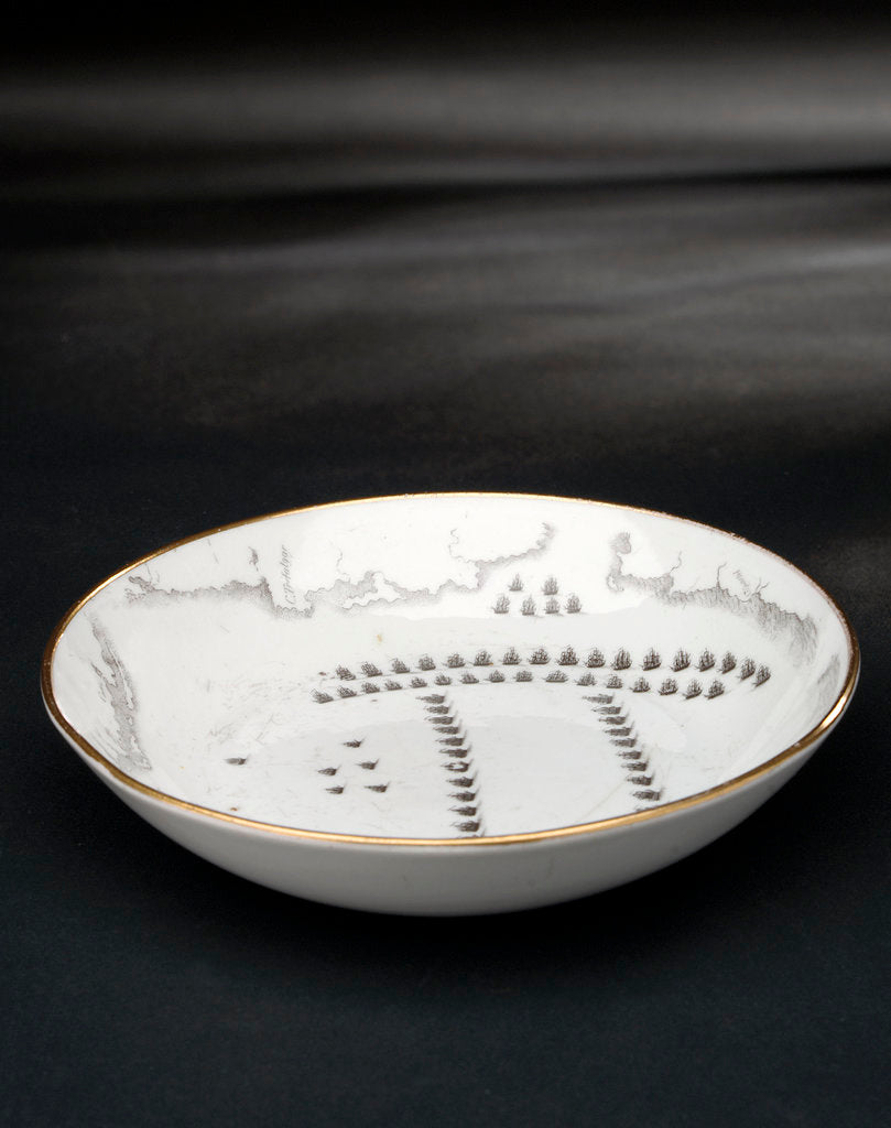 Detail of Porcelain saucer by Josiah Spode