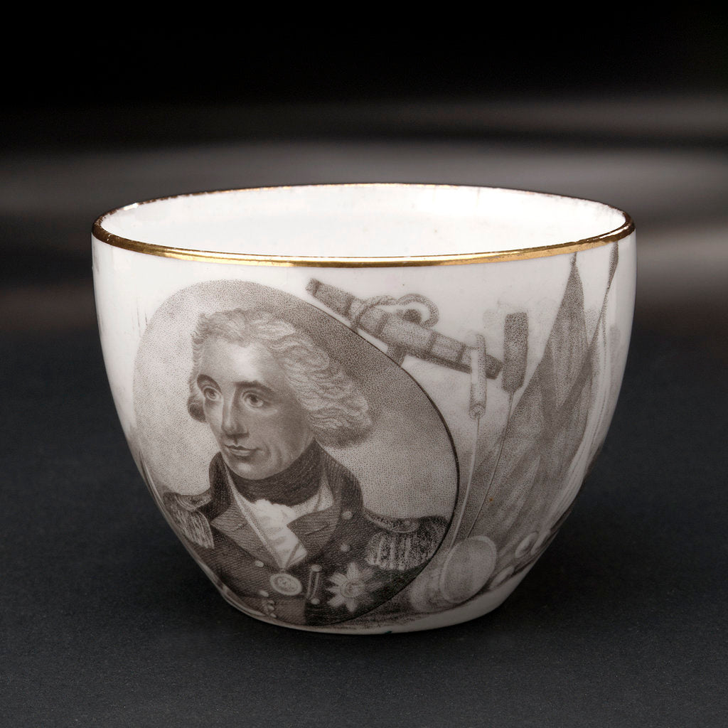 Detail of Porcelain teacup by Josiah Spode