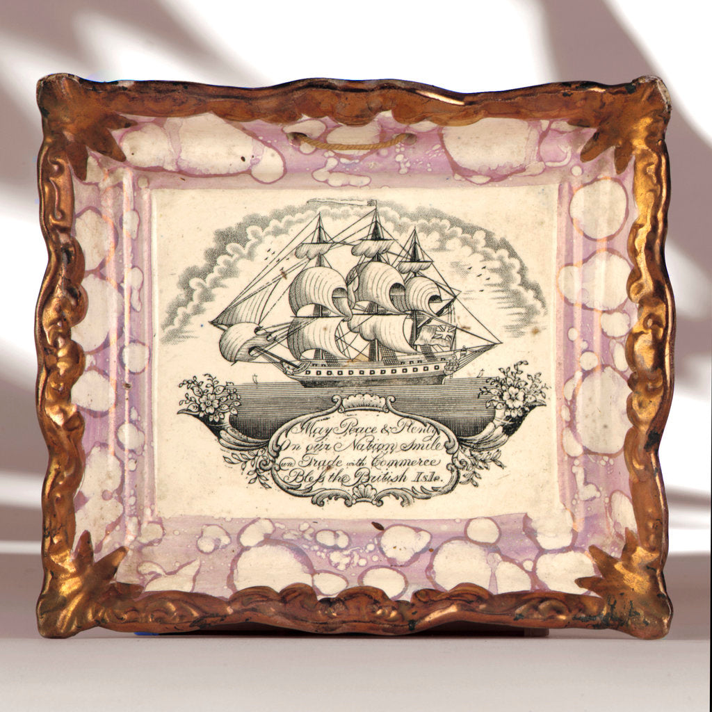 Detail of Lustre wall plaque by Dixon & Co.