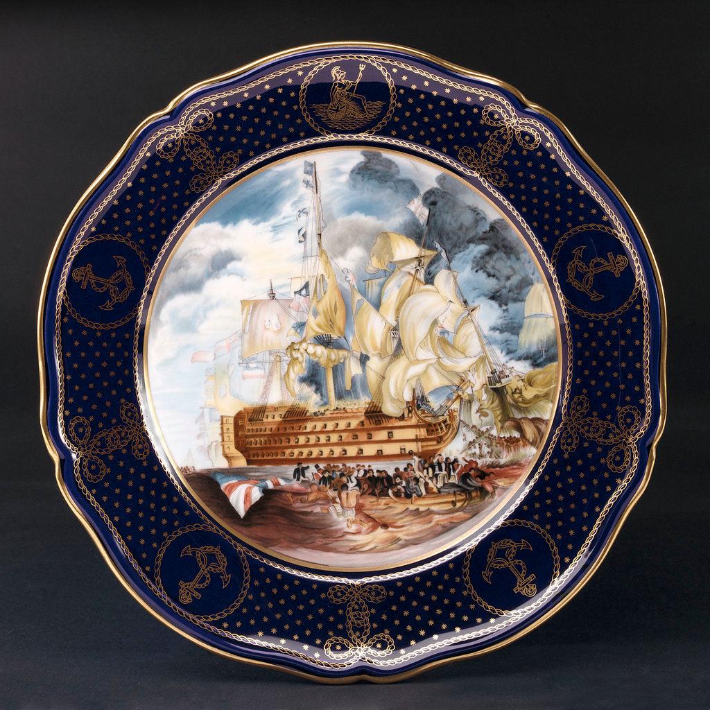 Detail of Bone china plate by Spode Ltd.