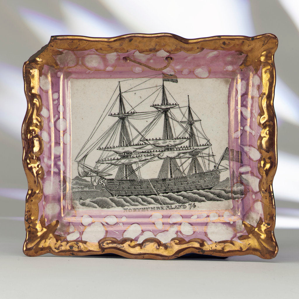 Detail of Lustre wall plaque by Dixon & Co.