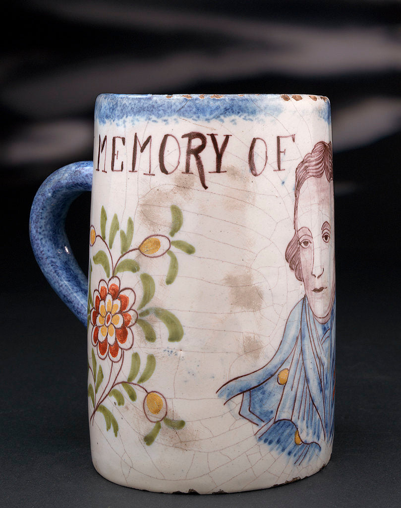 Detail of Delftware mug by unknown