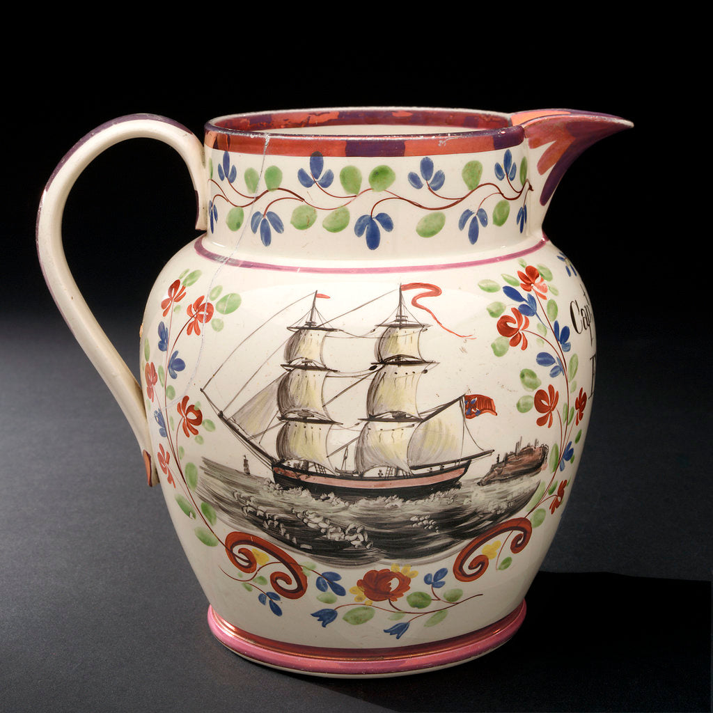 Detail of Earthenware jug by unknown