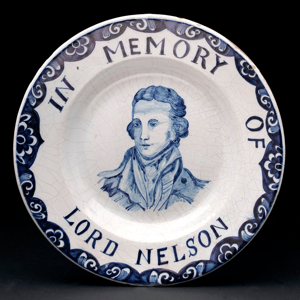 Detail of Delftware plate by unknown