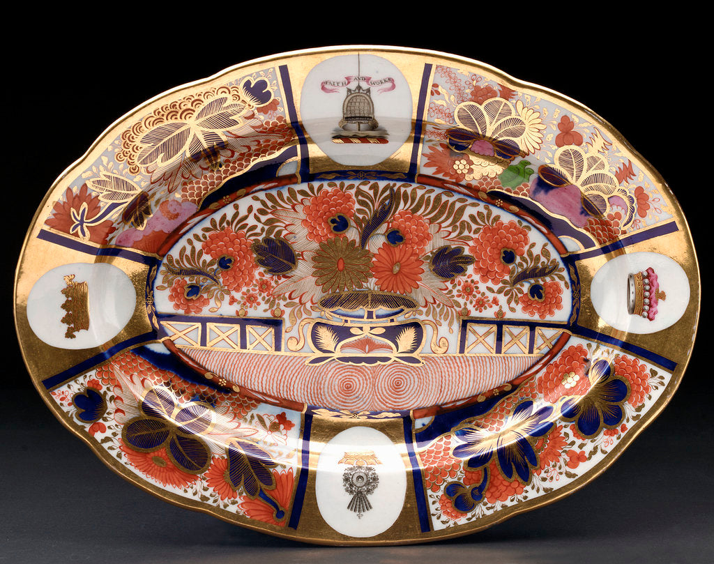 Detail of Oval dish by Chamberlains & Co.
