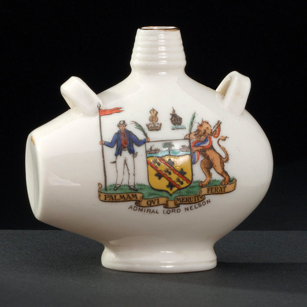 Detail of Bottle-shaped vase by William Henry Goss Ltd.