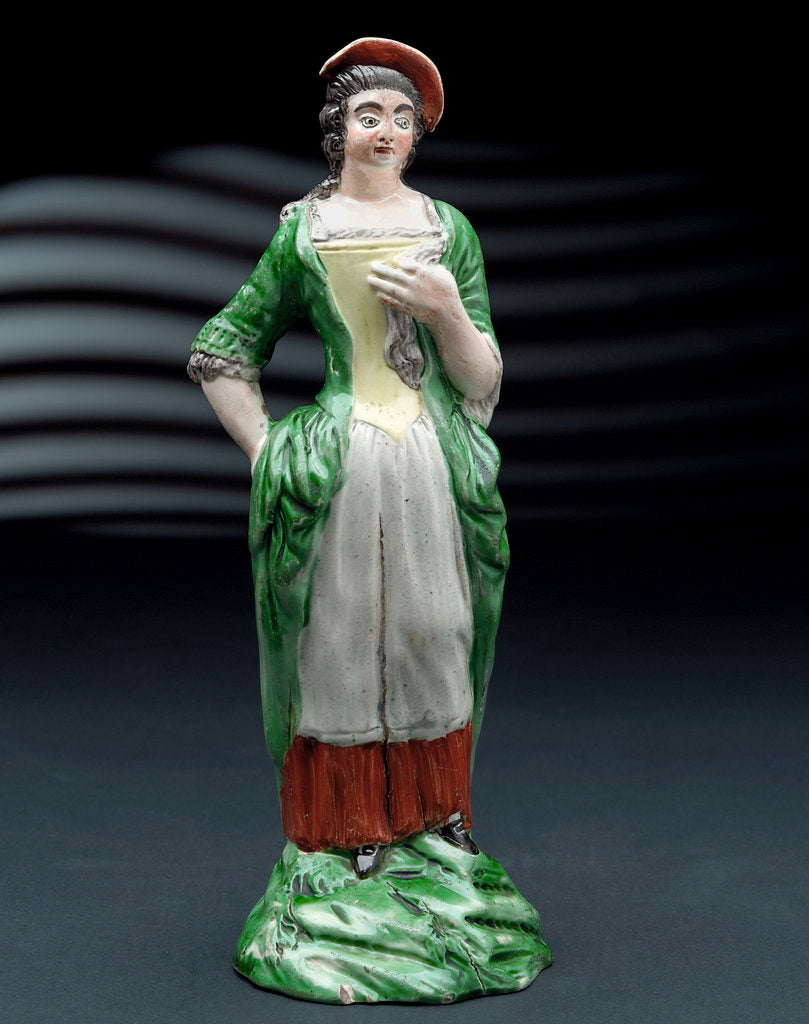 Detail of Earthenware figure of a lass by Ralph Wood