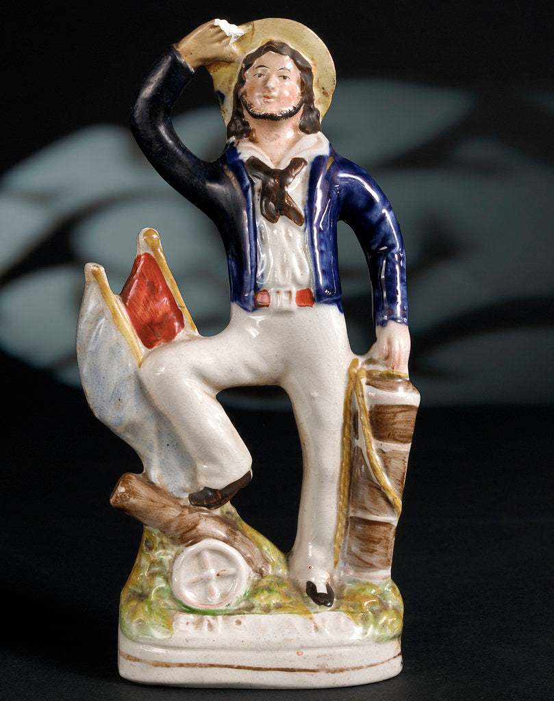 Detail of Earthenware figure of a sailor by unknown